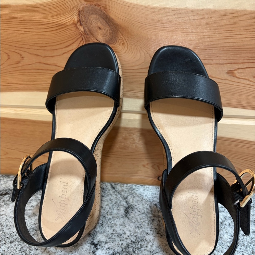 Xappeal Black Cork Platform Sandals - Picture 5 of 6